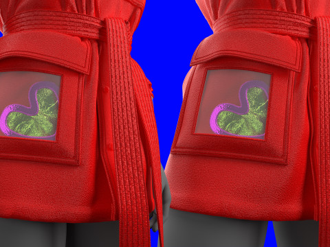 Utility Vest Tie Around Waist 3D Model