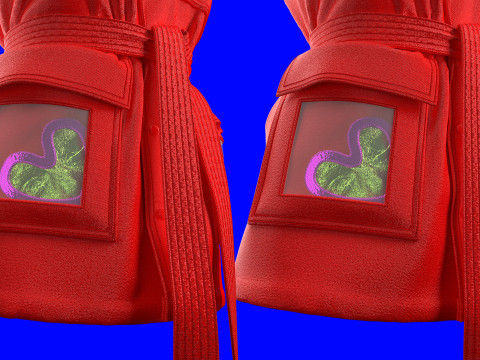 Utility Vest Tie Around Waist 3D Model