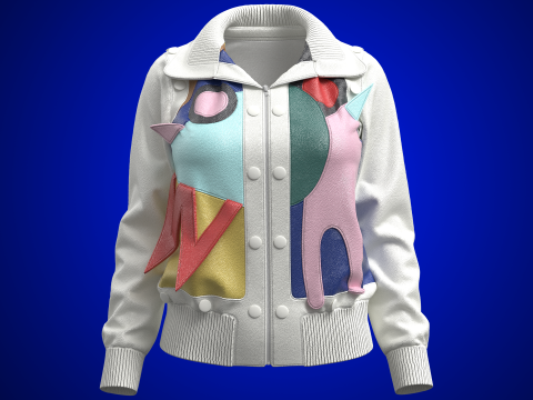 Abstract Leather Jacket Model 3D