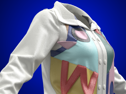 Abstract Leather Jacket 3D Model
