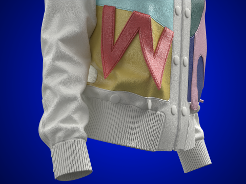 Abstract Leather Jacket 3D Model