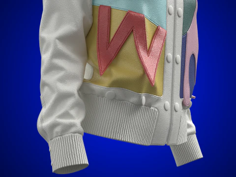 Abstract Leather Jacket 3D Model