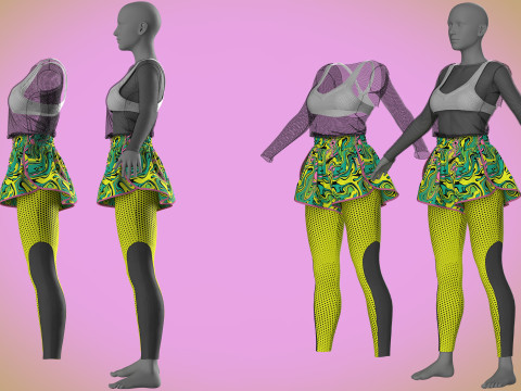 Yoga Outfit 3Dモデル