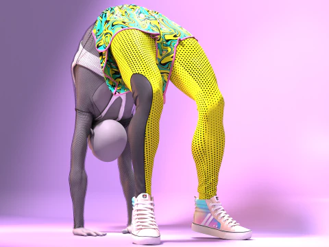 Yoga Outfit 3D Model