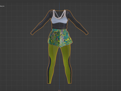 Yoga Outfit 3Dモデル