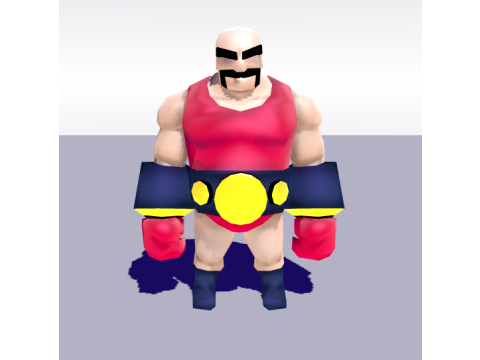 Smash Boy - low poly 3D character 3D Model