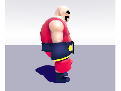 Smash Boy - low poly 3D character 3D Model