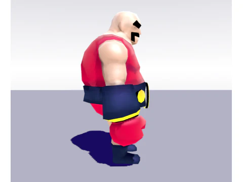 Smash Boy - low poly 3D character 3D Model