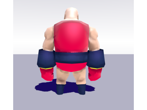 Smash Boy - low poly 3D character 3D Model