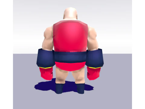 Smash Boy - low poly 3D character 3D Model
