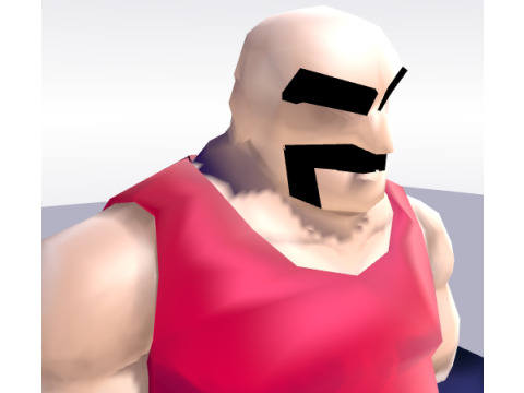 Smash Boy - low poly 3D character 3D Model