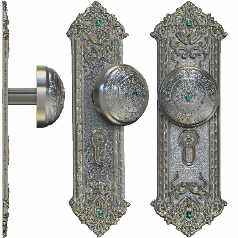 Door knob Modelo 3D .c4d .max .obj .3ds .fbx .stl .blend 