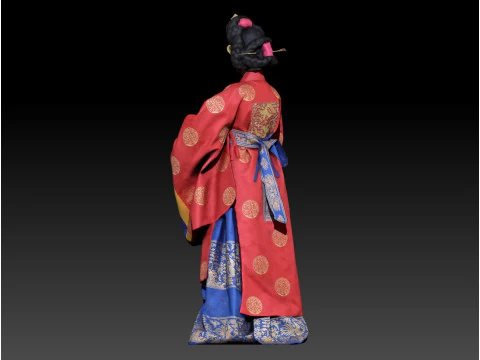 Korean Royal Procession dress hanbok Costume collection 1 3D Model