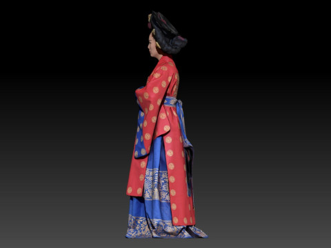 Korean Royal Procession dress hanbok Costume collection 2 3D-Modell
