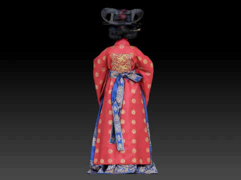 Korean Royal Procession dress hanbok Costume collection 2 3D Model