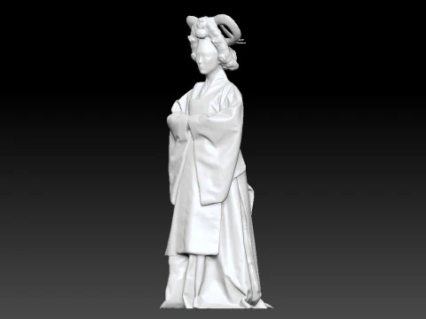 Korean Royal Procession dress hanbok Costume collection 2 3D Model