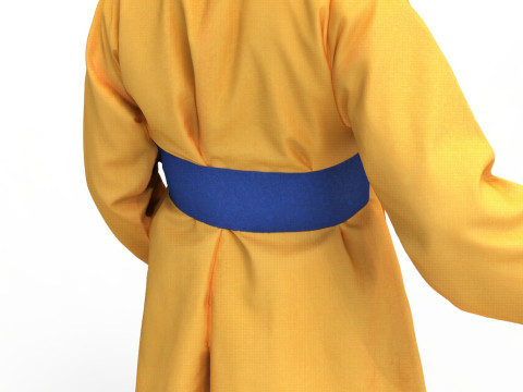Korean Royal Procession dress hanbok Costume collection 7 3D 모델