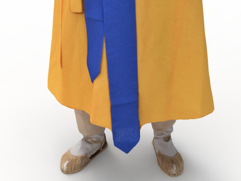 Korean Royal Procession dress hanbok Costume collection 7 3D 모델