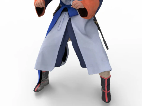 Korean Royal Procession dress hanbok Costume collection 8 3D Model