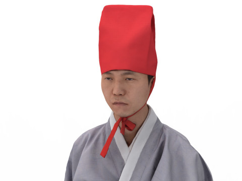 Korean Royal Procession dress hanbok Costume collection 9 3D Модель