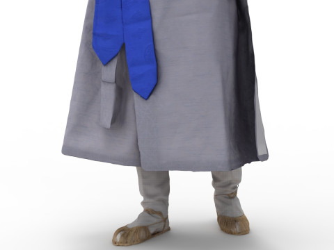 Korean Royal Procession dress hanbok Costume collection 9 3D Модель