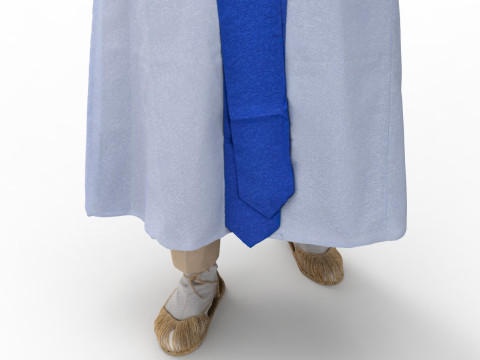 Korean Royal Procession dress hanbok Costume collection 12 3D Модель