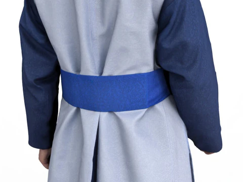 Korean Royal Procession dress hanbok Costume collection 13 3D Model