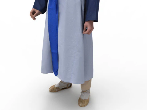 Korean Royal Procession dress hanbok Costume collection 13 3D Model