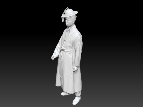 Korean Royal Procession dress hanbok Costume collection 13 Modello 3D
