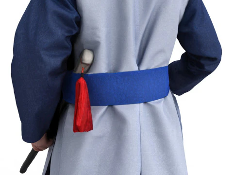 Korean Royal Procession dress hanbok Costume collection 14 3D Model
