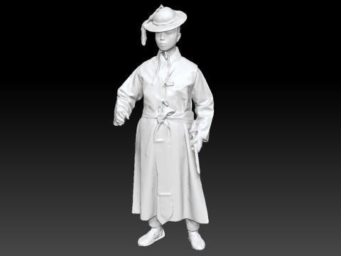 Korean Royal Procession dress hanbok Costume collection 14 3D 모델