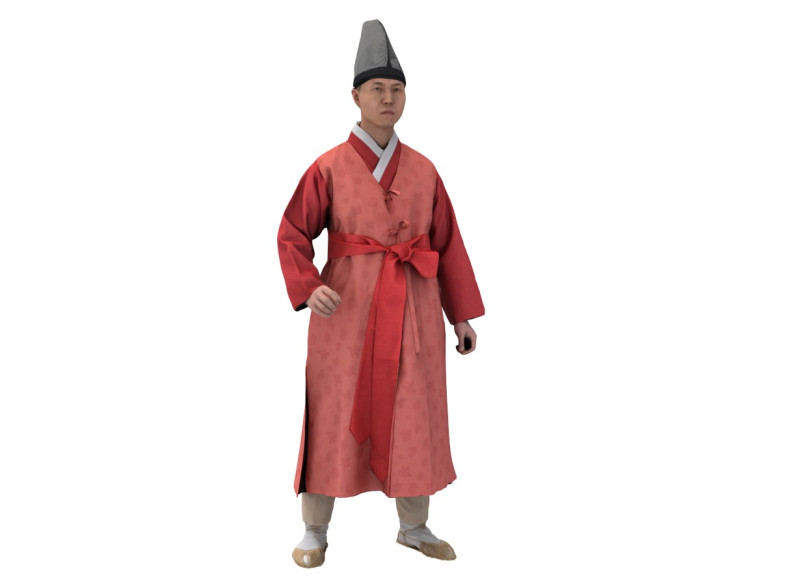 Korean Royal Procession dress hanbok Costume collection 15 3D 模型 .c4d .max .obj .3ds .fbx .stl .blend 