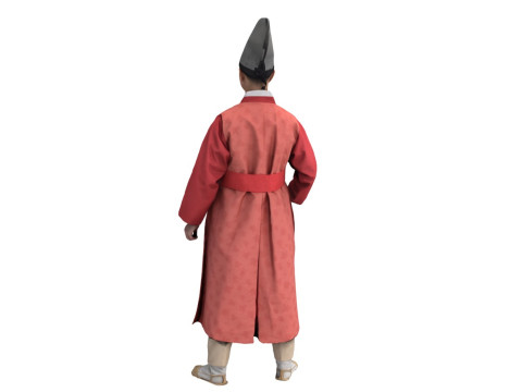 Korean Royal Procession dress hanbok Costume collection 15 3D 模型
