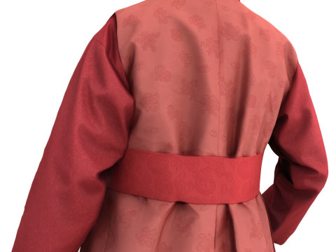 Korean Royal Procession dress hanbok Costume collection 15 3D 模型