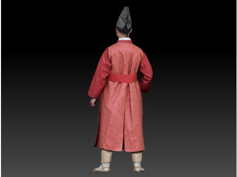 Korean Royal Procession dress hanbok Costume collection 15 3D 模型