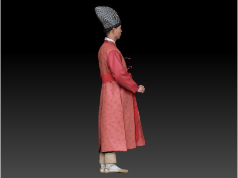 Korean Royal Procession dress hanbok Costume collection 15 3D 模型