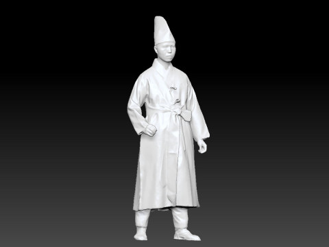 Korean Royal Procession dress hanbok Costume collection 15 3D 模型