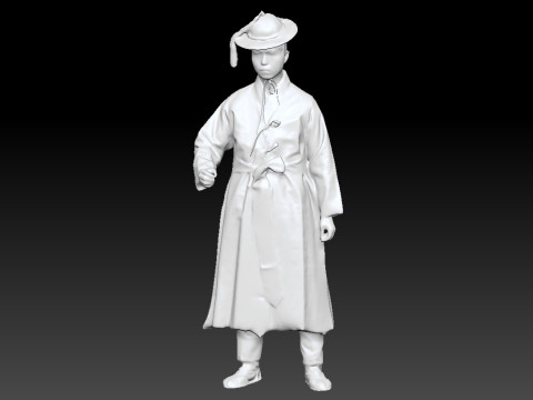 Korean Royal Procession dress hanbok Costume collection 16 3D Model