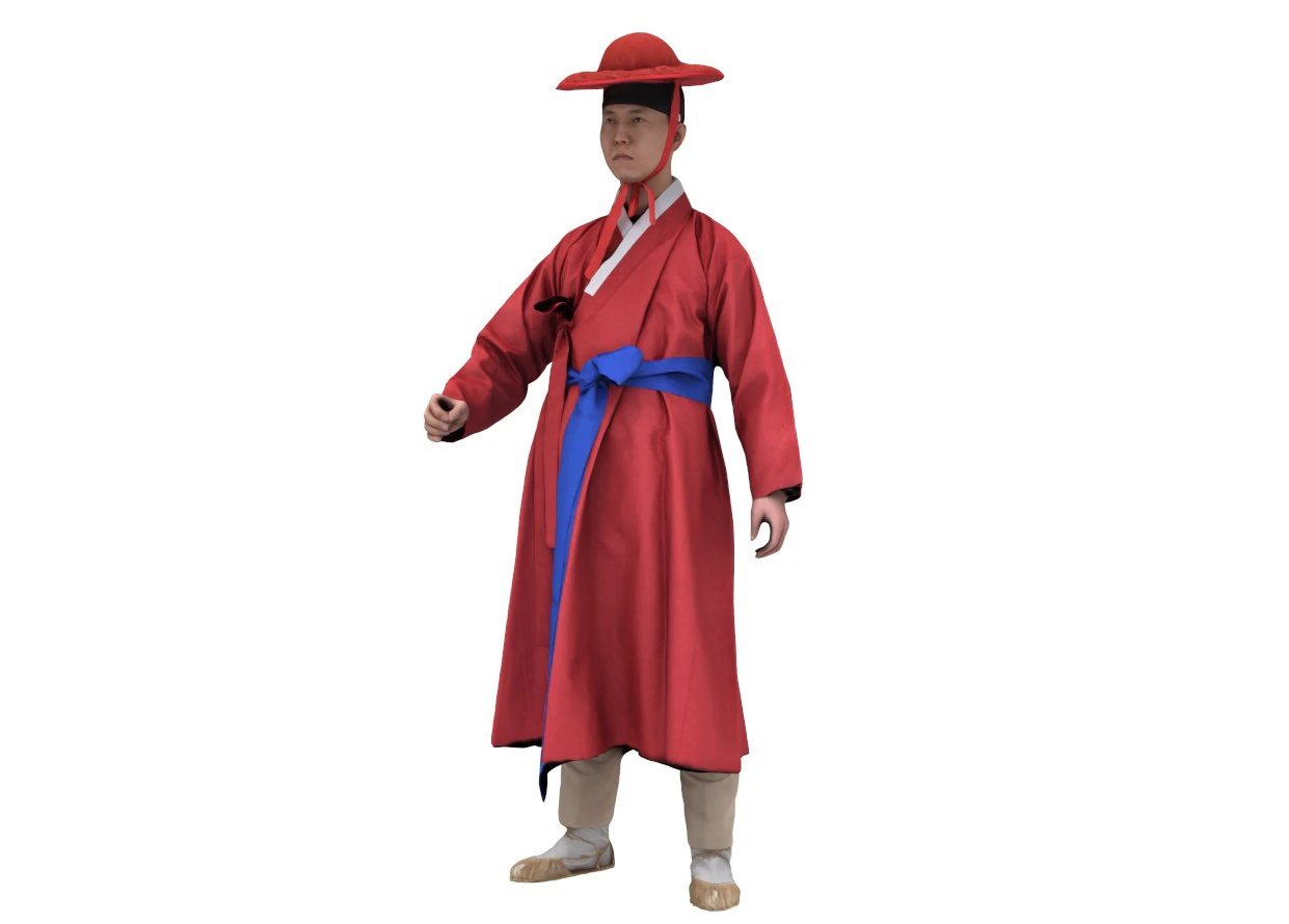 Korean Royal Procession dress hanbok Costume collection 17 3D Model .c4d .max .obj .3ds .fbx .stl .blend 