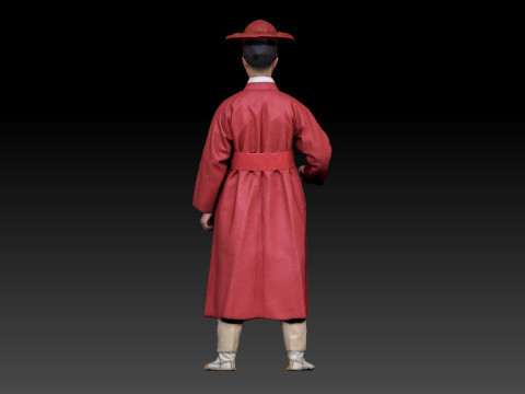Korean Royal Procession dress hanbok Costume collection 18 3D-Modell