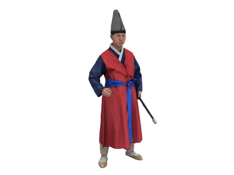 Korean Royal Procession dress hanbok Costume collection 19 3D 模型