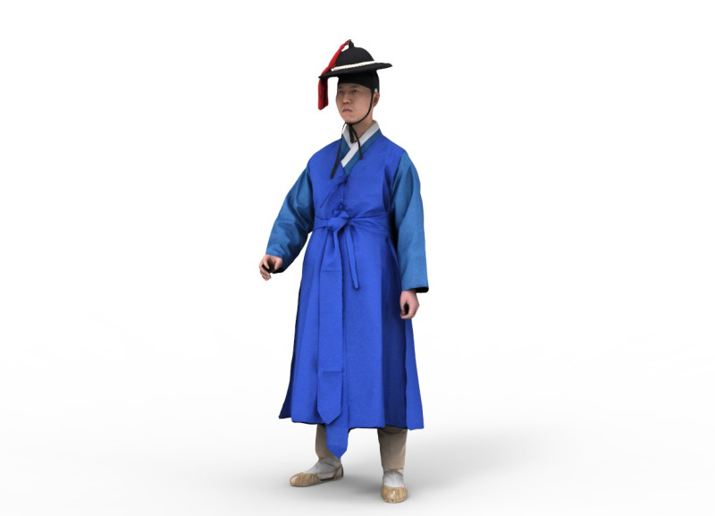Korean Royal Procession dress hanbok Costume collection 20 3Dモデル .c4d .max .obj .3ds .fbx .stl .blend 