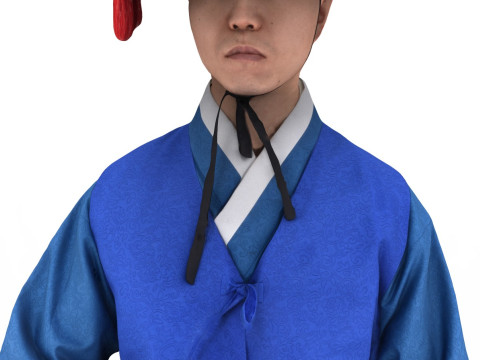 Korean Royal Procession dress hanbok Costume collection 20 3Dモデル