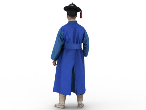 Korean Royal Procession dress hanbok Costume collection 20 3Dモデル