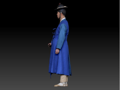 Korean Royal Procession dress hanbok Costume collection 20 3Dモデル