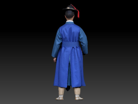 Korean Royal Procession dress hanbok Costume collection 20 3Dモデル