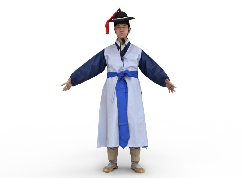 Korean Royal Procession dress hanbok Costume collection 21 3D-Modell .c4d .max .obj .3ds .fbx .stl .blend 