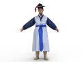 Korean Royal Procession dress hanbok Costume collection 21 3D-Modell