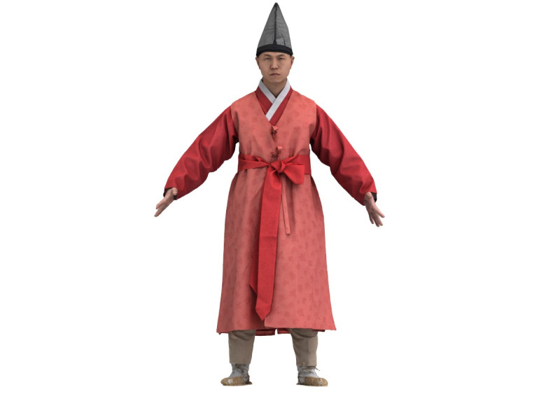 Korean Royal Procession dress hanbok Costume collection 22 3D-Modell .c4d .max .obj .3ds .fbx .stl .blend 