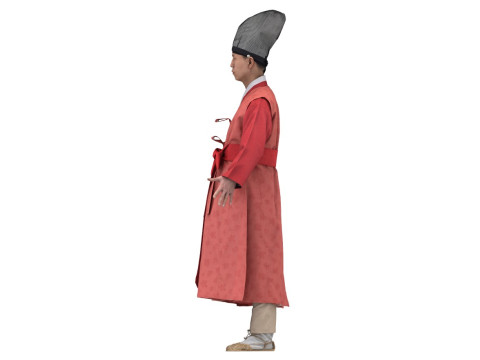 Korean Royal Procession dress hanbok Costume collection 22 3D-Modell